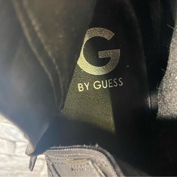 G by Guess Knee High Riding Boots Women's Size 10 Faux Leather Chunky Block Heel - Picture 8 of 10